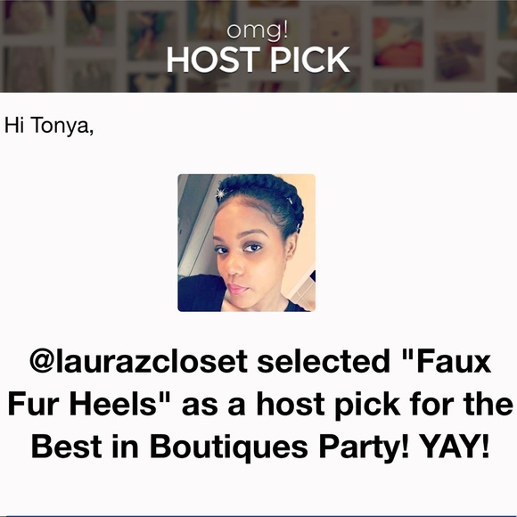 πΈ2XHPπΈ Faux Fur Heels - Picture 4 of 4